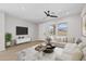 Well-appointed living room featuring modern furnishings, a flat-screen TV, and a comfortable seating area at 13465 N 158Th Ave, Surprise, AZ 85379