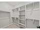 Organized walk-in closet featuring built-in shelving and hanging racks, offering ample storage space at 13465 N 158Th Ave, Surprise, AZ 85379