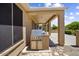 Backyard covered patio featuring an outdoor stainless steel grill at 17009 W Eureka Springs Dr, Surprise, AZ 85387
