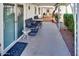 Covered patio with outdoor furniture, offering a comfortable space for relaxation and socializing at 17200 W Bell Rd # 2162, Surprise, AZ 85374