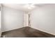 This bedroom features neutral walls, carpet, and a ceiling fan at 19206 N 40Th St, Phoenix, AZ 85050
