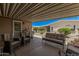 Inviting covered patio with furniture, great for enjoying the outdoors and entertaining at 2263 N Trekell Rd # 159, Casa Grande, AZ 85122