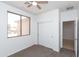 Bedroom featuring carpet flooring, neutral paint, and a ceiling fan at 2527 E Remington Pl, Chandler, AZ 85286
