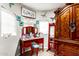 Charming vanity area featuring bright natural light, ample storage and a unique accent wall at 2944 N Brighton --, Mesa, AZ 85207