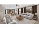 Bright and airy living room with hardwood floors, a dining area, and a view of the backyard at 3423 E Superior Rd, San Tan Valley, AZ 85143