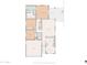 Detailed floor plan illustrating the layout of bedrooms, living spaces, and outdoor patio at 3905 E Derringer Way, Gilbert, AZ 85297