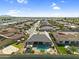 Aerial view of a home within a mature residential community with lush landscaping at 42161 N Via Cienna --, San Tan Valley, AZ 85140