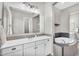 Spacious bathroom with dual sink vanity and tiled soaking tub at 42161 N Via Cienna --, San Tan Valley, AZ 85140