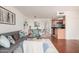 An open living and dining area with seamless flow to the kitchen space at 740 W Elm St # 266, Phoenix, AZ 85013