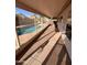 Enclosed patio overlooking the sparkling swimming pool at 8254 E Posada Ave, Mesa, AZ 85212