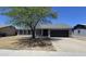 Charming single-story home featuring a well-maintained front yard with mature tree and a two-car garage at 8936 W Mackenzie Dr, Phoenix, AZ 85037