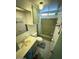 Bathroom with a vanity, toilet, tiled floors, and a shower/tub combo at 9501 E Broadway Rd # 68, Mesa, AZ 85208