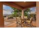 Cozy outdoor patio area, perfect for entertaining and relaxing with scenic backyard at 15600 E Robin Dr, Fountain Hills, AZ 85268