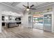 Bright and open living room with sliding doors to the backyard and pool area, ideal for indoor-outdoor living at 18371 W Roma Ave, Goodyear, AZ 85395