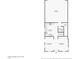 First floor plan featuring a kitchen, living room, dining room, garage and bathroom at 2947 N Evergreen St, Buckeye, AZ 85396