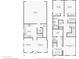 Floor plans featuring kitchens, living rooms, bedrooms, bathrooms, and garage at 2947 N Evergreen St, Buckeye, AZ 85396
