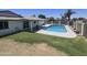 A beautiful backyard pool with lush green grass provides the perfect outdoor retreat at 3810 W Yucca St, Phoenix, AZ 85029