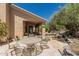 Relax on the spacious patio, ideal for outdoor dining and enjoying the serene desert surroundings at 6010 E Languid Ln, Carefree, AZ 85377