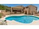 Enjoy a private pool perfect for relaxation and recreation with mountain views at 6010 E Languid Ln, Carefree, AZ 85377