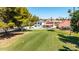 An aerial view of the home from the golf course at 7108 W Morrow Dr, Glendale, AZ 85308