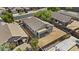 An aerial view shows the property from above, including surrounding houses at 8753 E Plata Ave, Mesa, AZ 85212