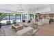 Bright and airy living room with modern decor, hardwood floors, large windows and backyard views at 9450 N 83Rd Pl, Scottsdale, AZ 85258