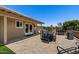 Outdoor patio with ample seating and a paved area, ideal for relaxing and enjoying the weather at 961 Leisure World --, Mesa, AZ 85206