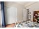 This bedroom showcases a closet and a pleasant interior design, with decor that creates a peaceful retreat at 10449 E Jacob Ave, Mesa, AZ 85209
