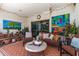 Cozy patio area decorated with colorful art and comfortable seating at 10449 E Jacob Ave, Mesa, AZ 85209