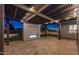 Backyard patio with pergola, an outdoor fireplace, patio furniture, and built-in lighting at 20151 E Via Del Palo St, Queen Creek, AZ 85142