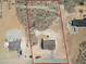 Aerial view of property line with house and landscaping at 21859 W Gail Dr, Buckeye, AZ 85326