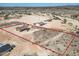 Aerial shot outlining property lines and nearby houses in desert landscape at 21859 W Gail Dr, Buckeye, AZ 85326