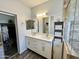 Bright bathroom offers dual sinks and a separate water closet for added privacy at 2715 E Canyon Creek Dr, Gilbert, AZ 85295