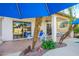 Covered backyard patio featuring ample seating and a view of the pool at 316 W Anderson Ave, Phoenix, AZ 85023