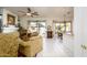 The living room provides a backyard view with a fireplace and easy kitchen access at 316 W Anderson Ave, Phoenix, AZ 85023
