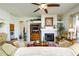 The living room features a fireplace, television, and comfortable seating at 316 W Anderson Ave, Phoenix, AZ 85023