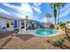 Backyard pool with ample patio space and lush landscaping at 316 W Anderson Ave, Phoenix, AZ 85023