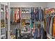Ample closet space with custom shelves and rods offering neat organization for wardrobe at 455 W Evergreen Pear Ave, Queen Creek, AZ 85140