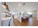 Bright kitchen with hardwood floors, marble countertops, and stainless steel appliances for a modern look at 5259 E Karen Dr, Scottsdale, AZ 85254
