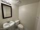 Functional half bathroom featuring a pedestal sink, well-lit mirror, and standard fixtures at 6565 N 19Th Ave # 38, Phoenix, AZ 85015