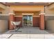 Private outdoor patio with a hammock, fenced for pets at 7726 E Baseline Rd # 154, Mesa, AZ 85209