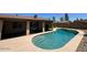 Sparkling blue pool with plenty of space for lounging on the patio at 9402 N 48Th Dr, Glendale, AZ 85302
