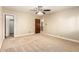 This comfortable bedroom provides natural lighting and easy access to other areas at 119 E Palomino Dr, Tempe, AZ 85284