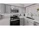 Modern kitchen featuring stainless steel appliances, sleek countertops, and a contemporary subway tile backsplash at 1809 S Heritage --, Mesa, AZ 85210