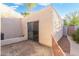 Enclosed patio area with sliding glass doors, offering a private outdoor space with easy indoor-outdoor flow at 1913 S River Dr, Tempe, AZ 85281