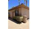 View of the home's exterior showing private entrance and well maintained landscaping at 20332 N Denizen Dr, Surprise, AZ 85387