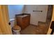 Bathroom featuring a vanity with sink and tiled shower stall at 3323 N 103Rd Ave, Avondale, AZ 85392