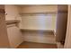 Walk in closet with shelving and carpeted floor at 3323 N 103Rd Ave, Avondale, AZ 85392