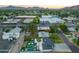 Aerial view highlighting the pool, landscaping, neighborhood, and surrounding amenities at 4036 N 40Th Pl, Phoenix, AZ 85018