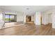 Hardwood floors in the living room offer a view of the kitchen and other living spaces at 4200 N Miller Rd # 504, Scottsdale, AZ 85251